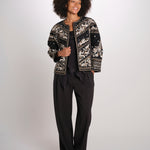 TANIKA giacca ricamata SP26JM049W051 BLACK scarlett poppies 