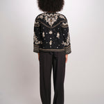 TANIKA giacca ricamata SP26JM049W051 BLACK scarlett poppies 