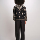 TANIKA giacca ricamata SP26JM049W051 BLACK scarlett poppies 