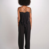 MAELLE top con spalline SP26TM036W019 BLACK scarlett poppies 