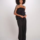 MAELLE top con spalline SP26TM036W019 BLACK scarlett poppies 