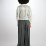 ZETNA camicia pizzo con colletto SP26TM078W048 VANILLA scarlett poppies 