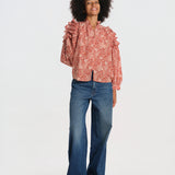 VARA camicia stampa SPVAR0012 RED scarlett poppies 