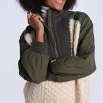 ALLEN parka zip + maglia AW26-067 ARMY sea ny 