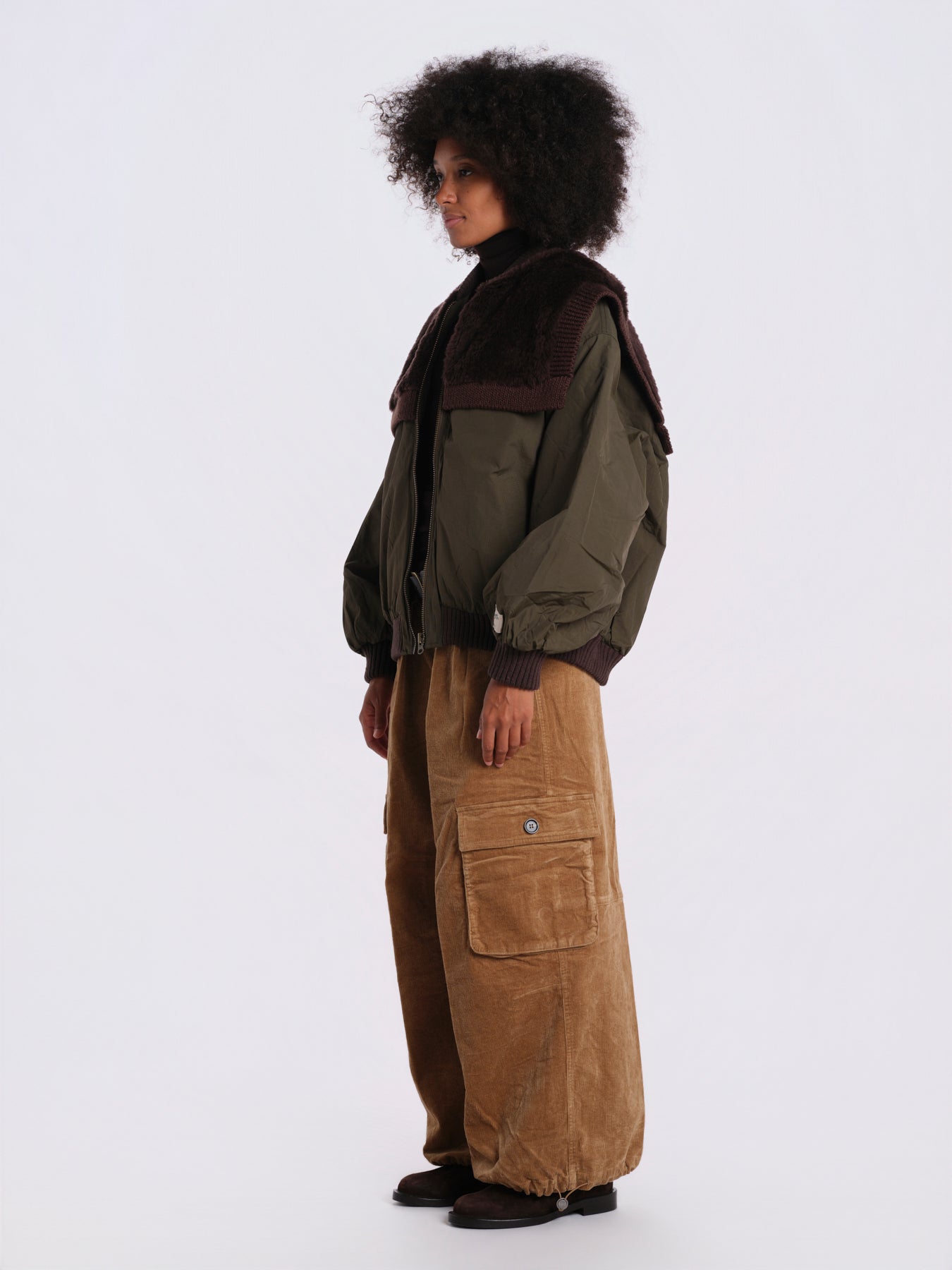 MARTA bomber pelo AW26-107 ARMY sea ny 