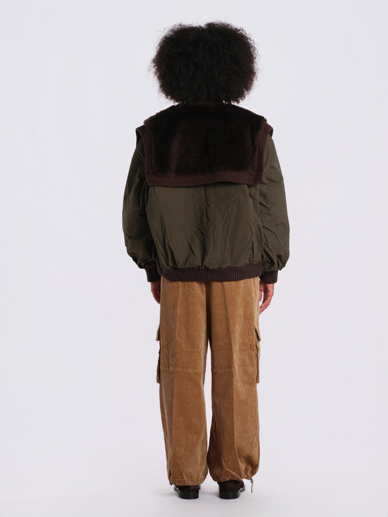 MARTA bomber pelo AW26-107 ARMY sea ny 