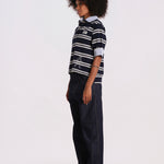 MINA polo righe AW26-108 NAVY sea ny 