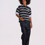 MINA polo righe AW26-108 NAVY sea ny 
