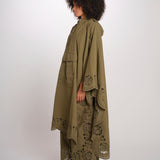 VITTORIA mantella laserata PF26-071 OLIVE sea ny 