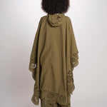 VITTORIA mantella laserata PF26-071 OLIVE sea ny 