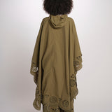 VITTORIA mantella laserata PF26-071 OLIVE sea ny 