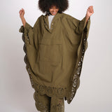 VITTORIA pantalone laserato PF26-072 OLIVE sea ny 