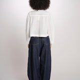 ELIZA camicia manica lunga con plastron PF26-111 WHITE sea ny 