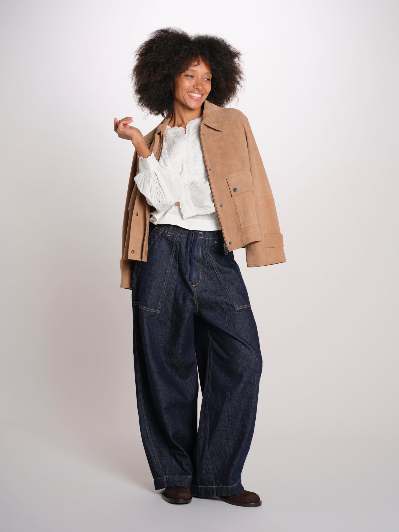 ELIZA camicia manica lunga con plastron PF26-111 WHITE sea ny 