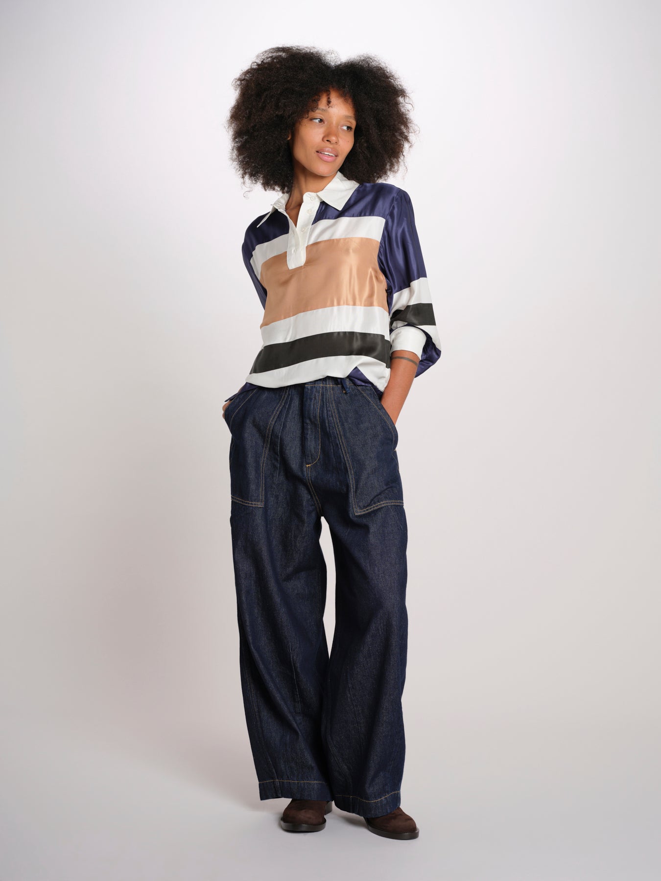 JIULIET polo seta righe PF26-129 MULTI sea ny 