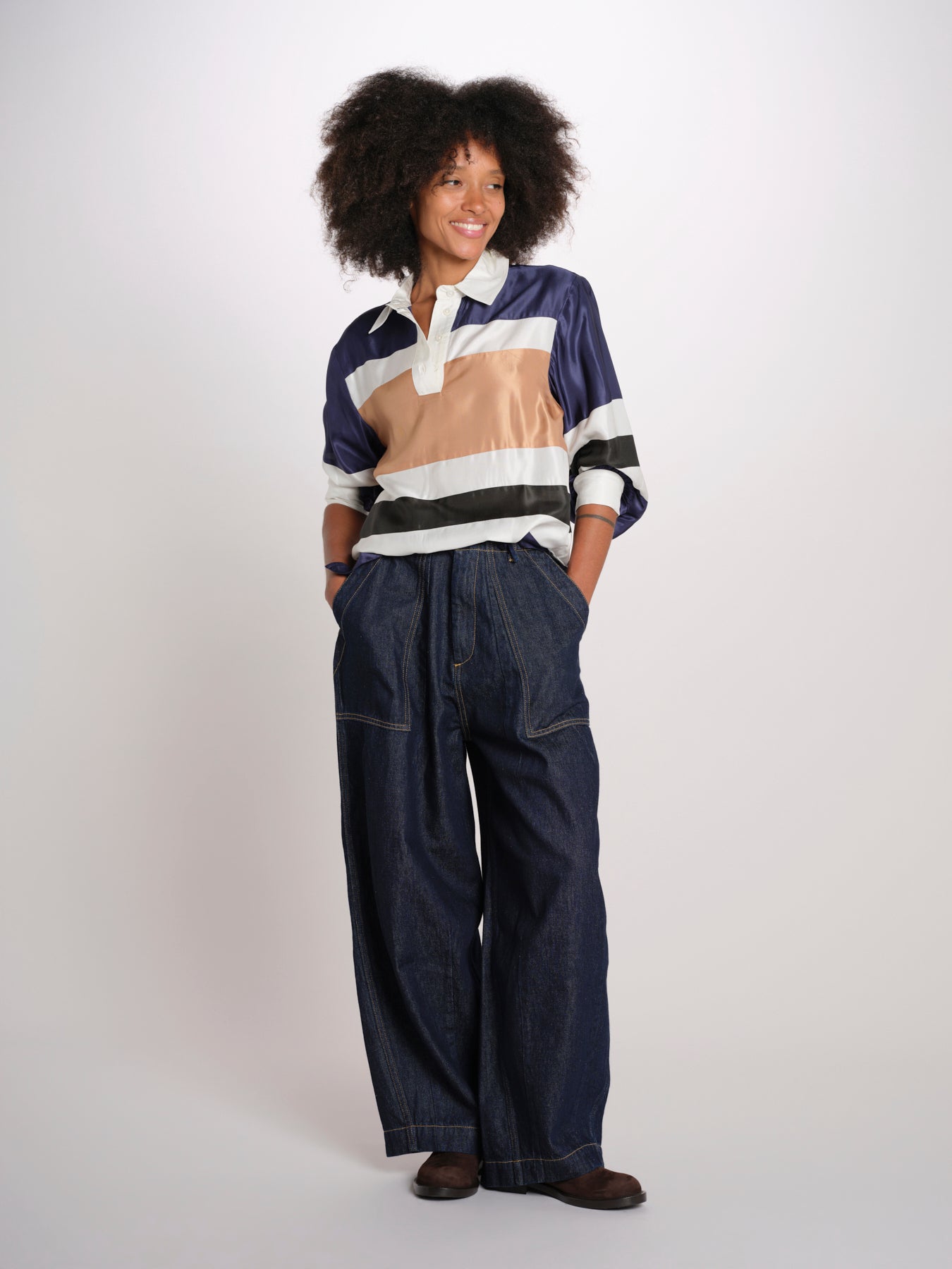 JIULIET polo seta righe PF26-129 MULTI sea ny 