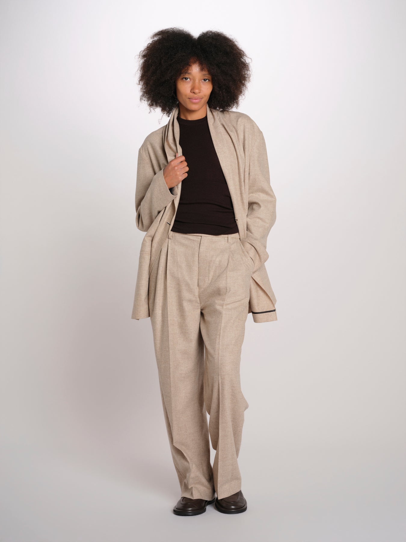 ILSE EIT pantalone con pinces flanella ILSE EIT DUNE serie v 