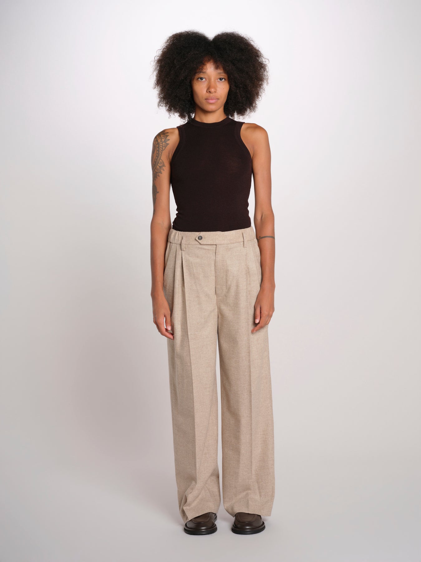 ILSE EIT pantalone con pinces flanella ILSE EIT DUNE serie v 