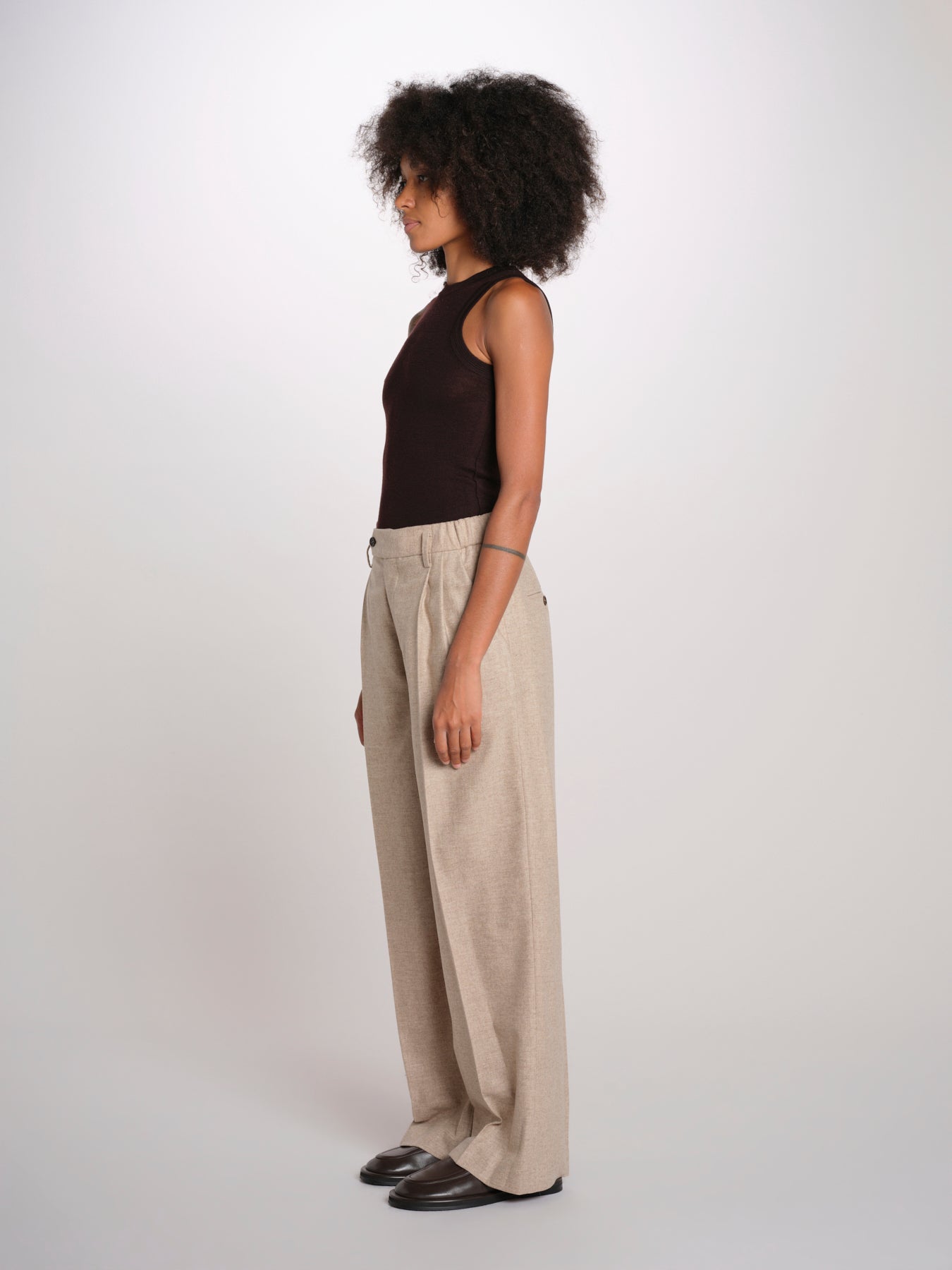 ILSE EIT pantalone con pinces flanella ILSE EIT DUNE serie v 