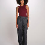 ILSE JOZ pantalone con pinces gessato ILSE JOZ PINSTRIPE serie v 