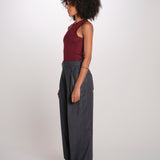 ILSE JOZ pantalone con pinces gessato ILSE JOZ PINSTRIPE serie v 