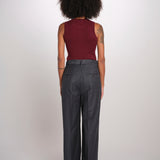 ILSE JOZ pantalone con pinces gessato ILSE JOZ PINSTRIPE serie v 