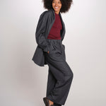 ILSE JOZ pantalone con pinces gessato ILSE JOZ PINSTRIPE serie v 