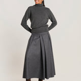 SAVY gonna pieghe flanella pesante W26-SAVY-WOOLT- 02 sofie d'hoore 