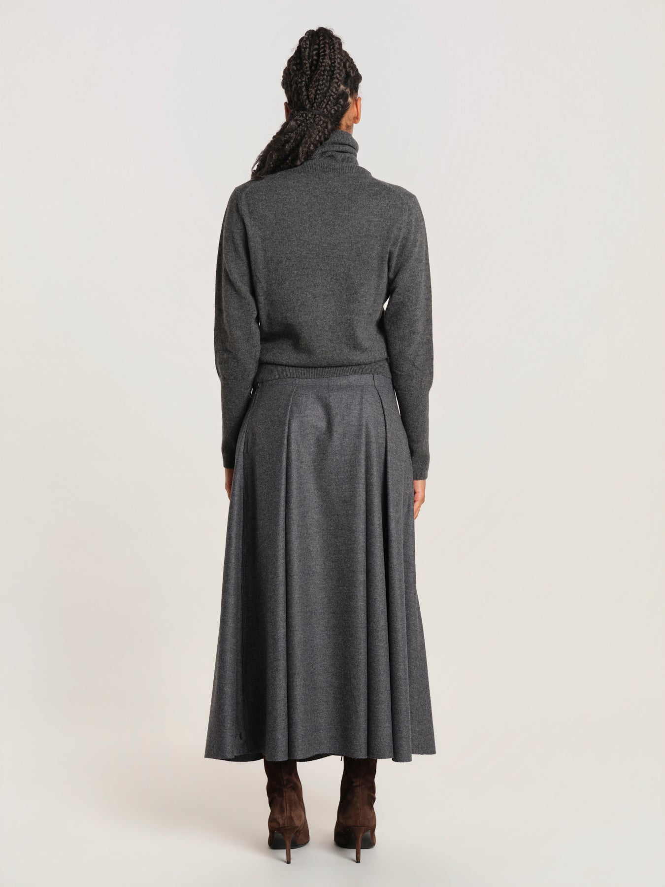 SAVY gonna pieghe flanella pesante W26-SAVY-WOOLT- 02 sofie d'hoore 