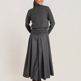 SAVY gonna pieghe flanella pesante W26-SAVY-WOOLT- 02 sofie d'hoore 
