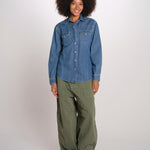 DALLAS camicia denim con automatici DALLAS LIGHTDENIM MEDIUMWASH true avenue 