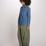 DALLAS camicia denim con automatici DALLAS LIGHTDENIM MEDIUMWASH true avenue 