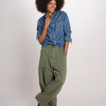DALLAS camicia denim con automatici DALLAS LIGHTDENIM MEDIUMWASH true avenue 