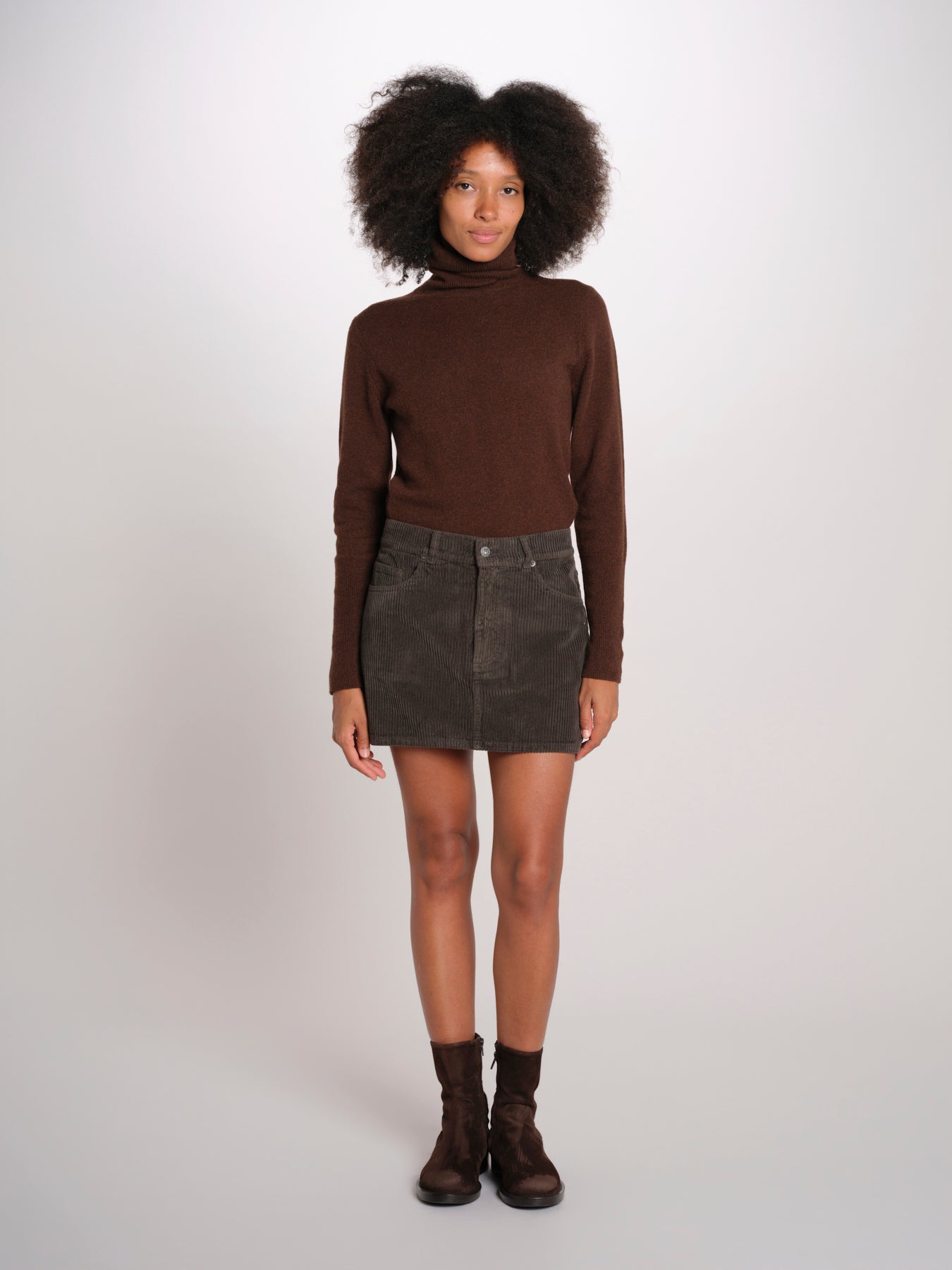 MINI minigonna velluto rocciatore MINI CORDUROY BROWN true avenue 