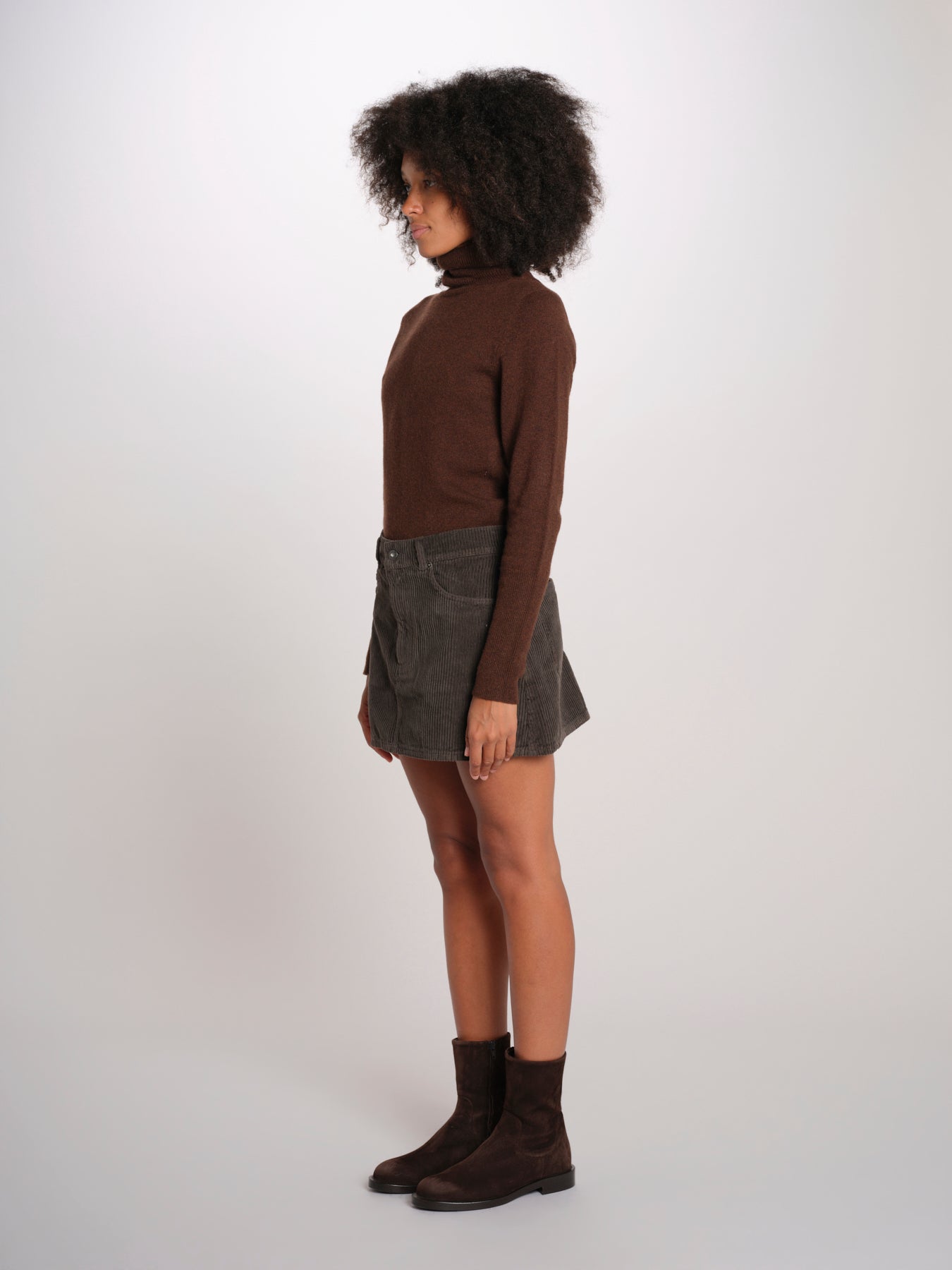 MINI minigonna velluto rocciatore MINI CORDUROY BROWN true avenue 