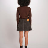 MINI minigonna velluto rocciatore MINI CORDUROY BROWN true avenue 
