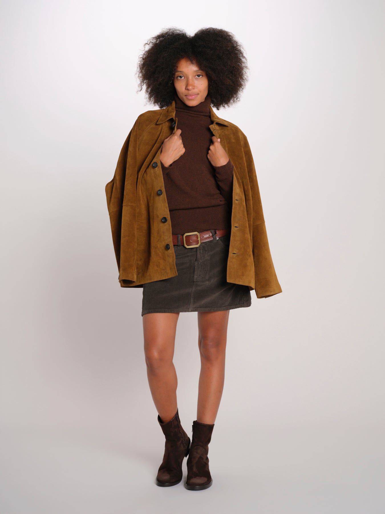 MINI minigonna velluto rocciatore MINI CORDUROY BROWN true avenue 