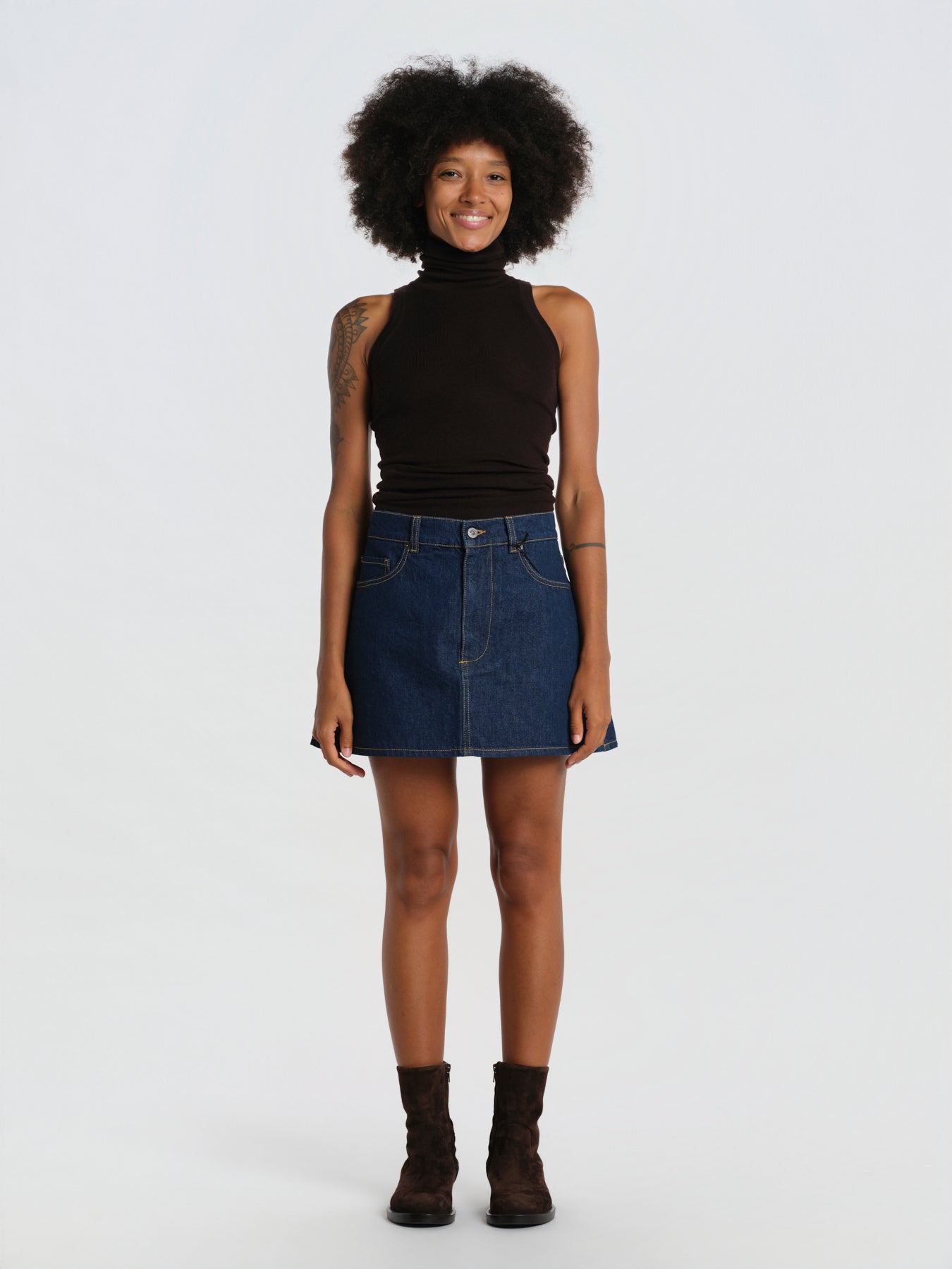 MINI minigonna denim lavata MINI DENIMSKY RINSEWASH true avenue 