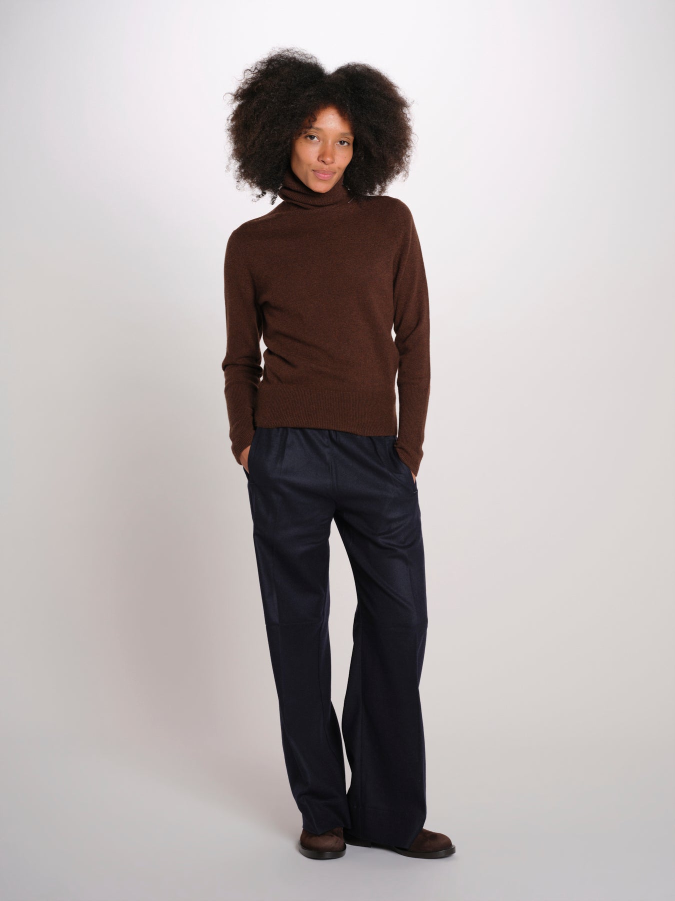 PENSIL pantalone elastico lana PENSIL SOFTWOOL NAVYBLUE true avenue 