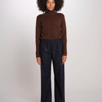 PENSIL pantalone elastico lana PENSIL SOFTWOOL NAVYBLUE true avenue 