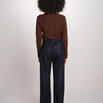 PENSIL pantalone elastico lana PENSIL SOFTWOOL NAVYBLUE true avenue 