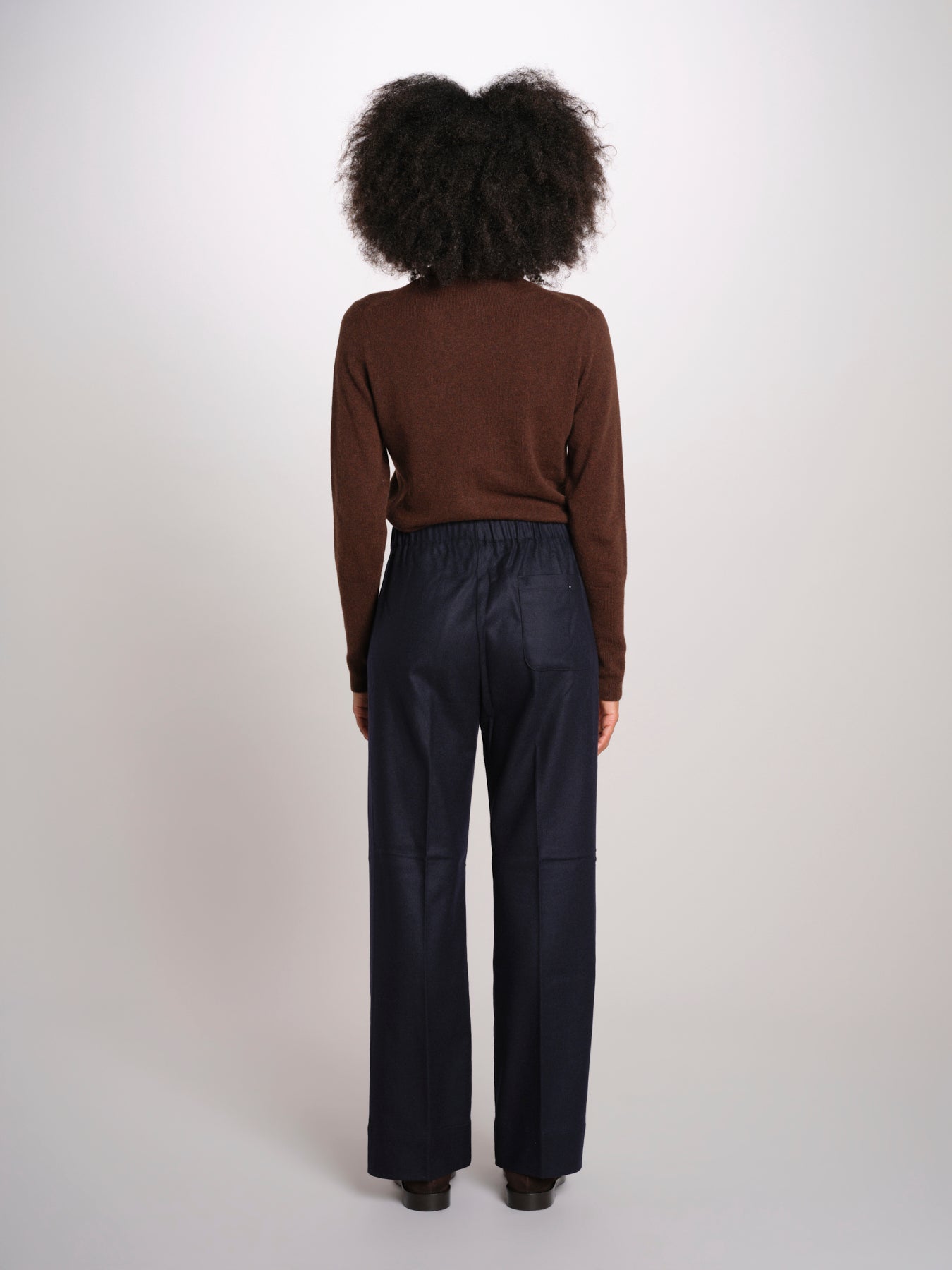 PENSIL pantalone elastico lana PENSIL SOFTWOOL NAVYBLUE true avenue 