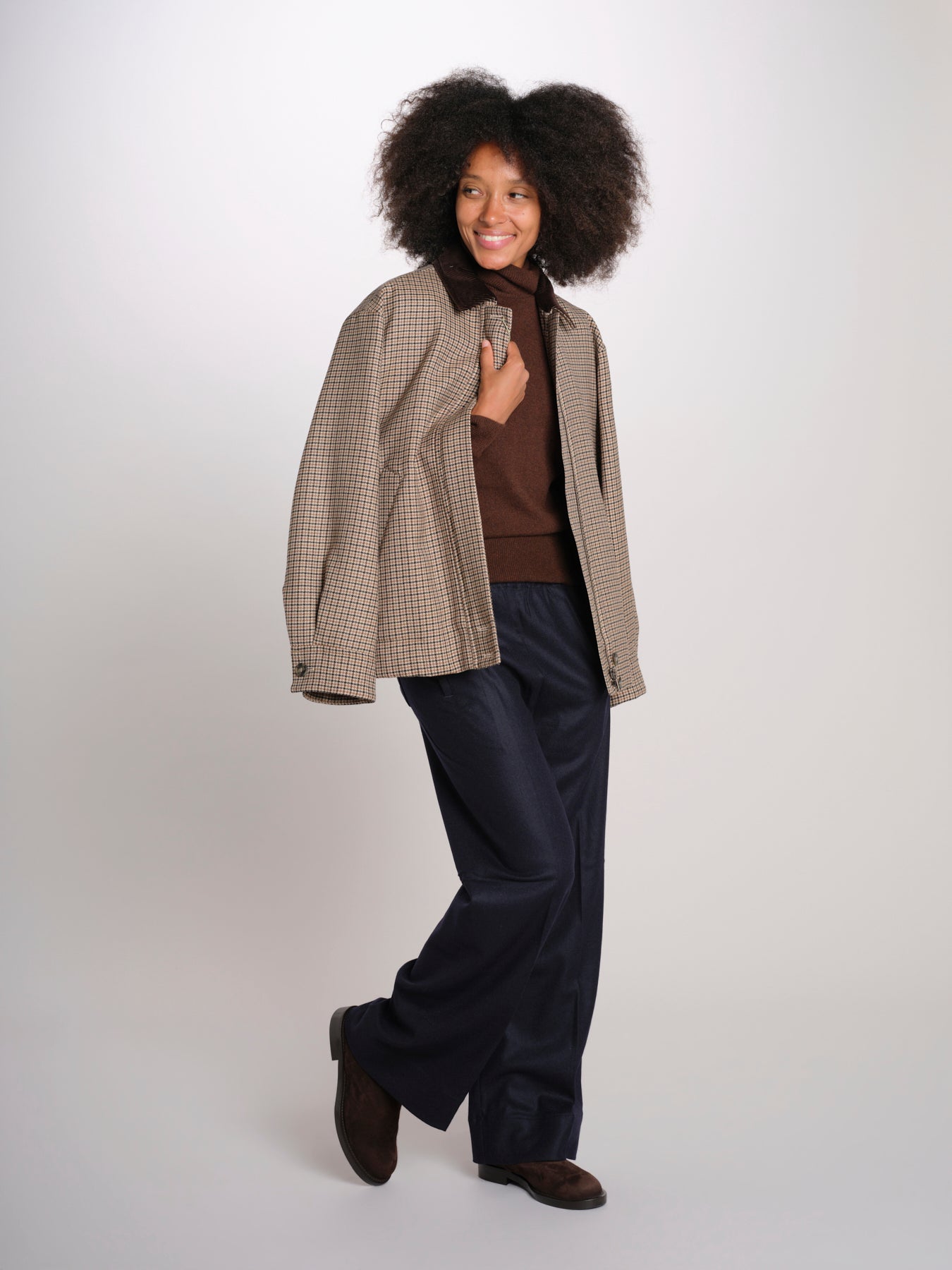 PENSIL pantalone elastico lana PENSIL SOFTWOOL NAVYBLUE true avenue 