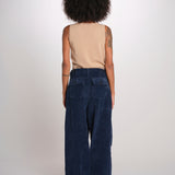 TELLA pantalone con tasche velluto rocciatore TELLA CORDUROY NAVYBLUE true avenue 