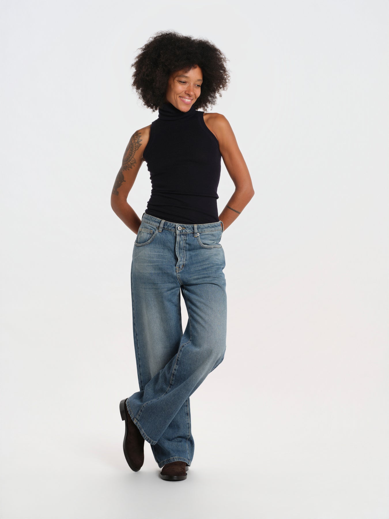 ZELDA 1961 denim dritto lavato ZELDA 1961 OPENBLUE true avenue 
