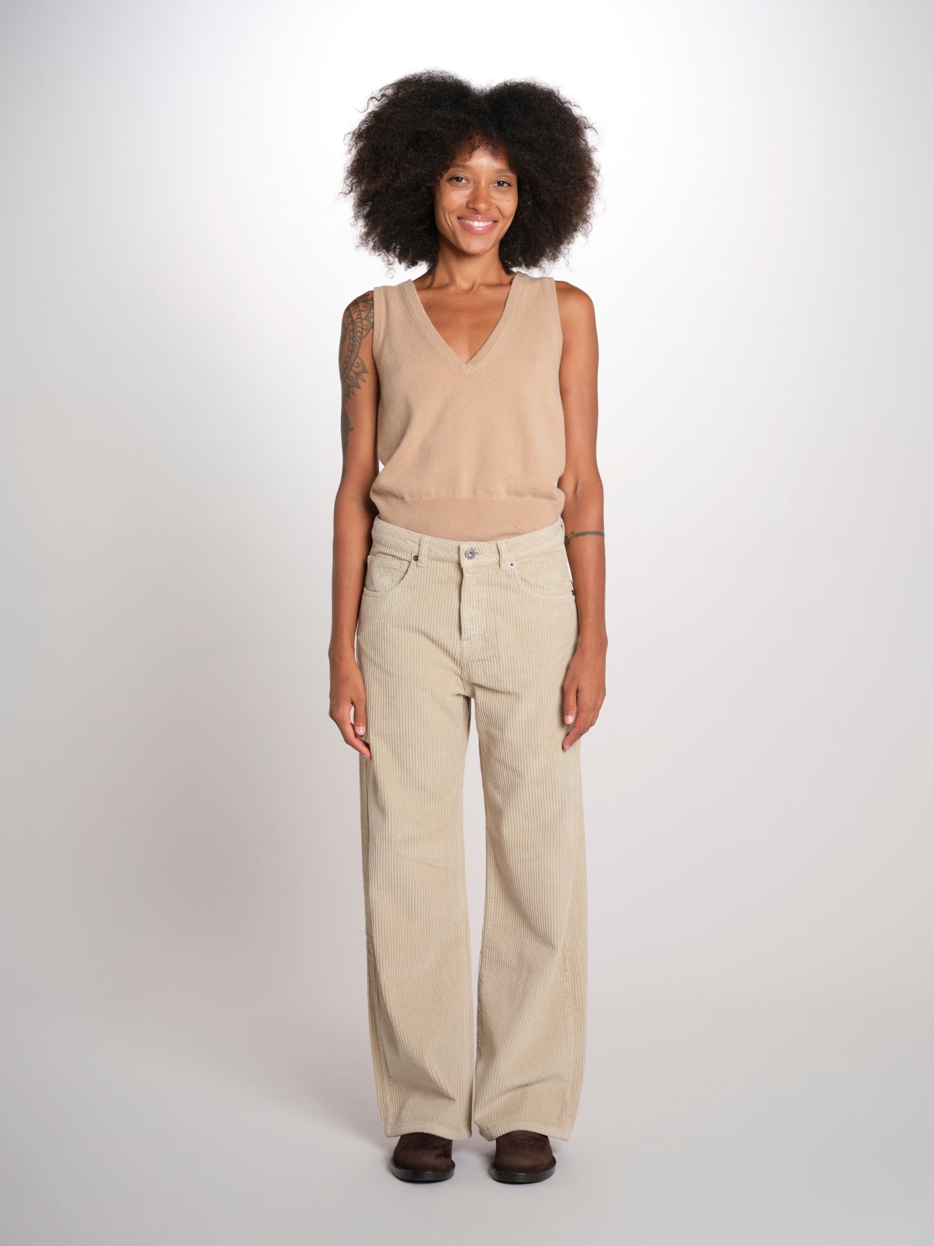 ZELDA pantalone dritto rocciatore ZELDA CORDUROY DESERT true avenue 