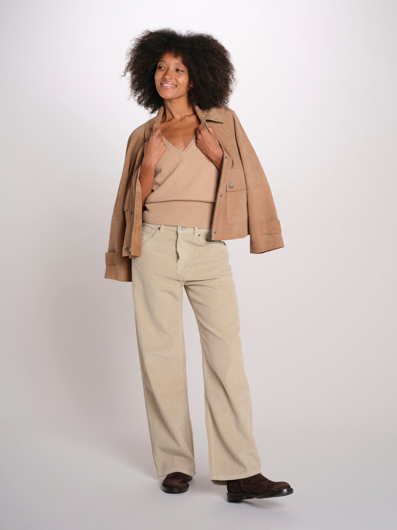 ZELDA pantalone dritto rocciatore ZELDA CORDUROY DESERT true avenue 