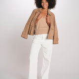 ZELDA pantalone dritto rocciatore ZELDA CORDUROY IVORY true avenue 