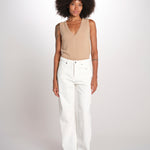 ZELDA pantalone dritto rocciatore ZELDA CORDUROY IVORY true avenue 