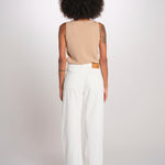 ZELDA pantalone dritto rocciatore ZELDA CORDUROY IVORY true avenue 